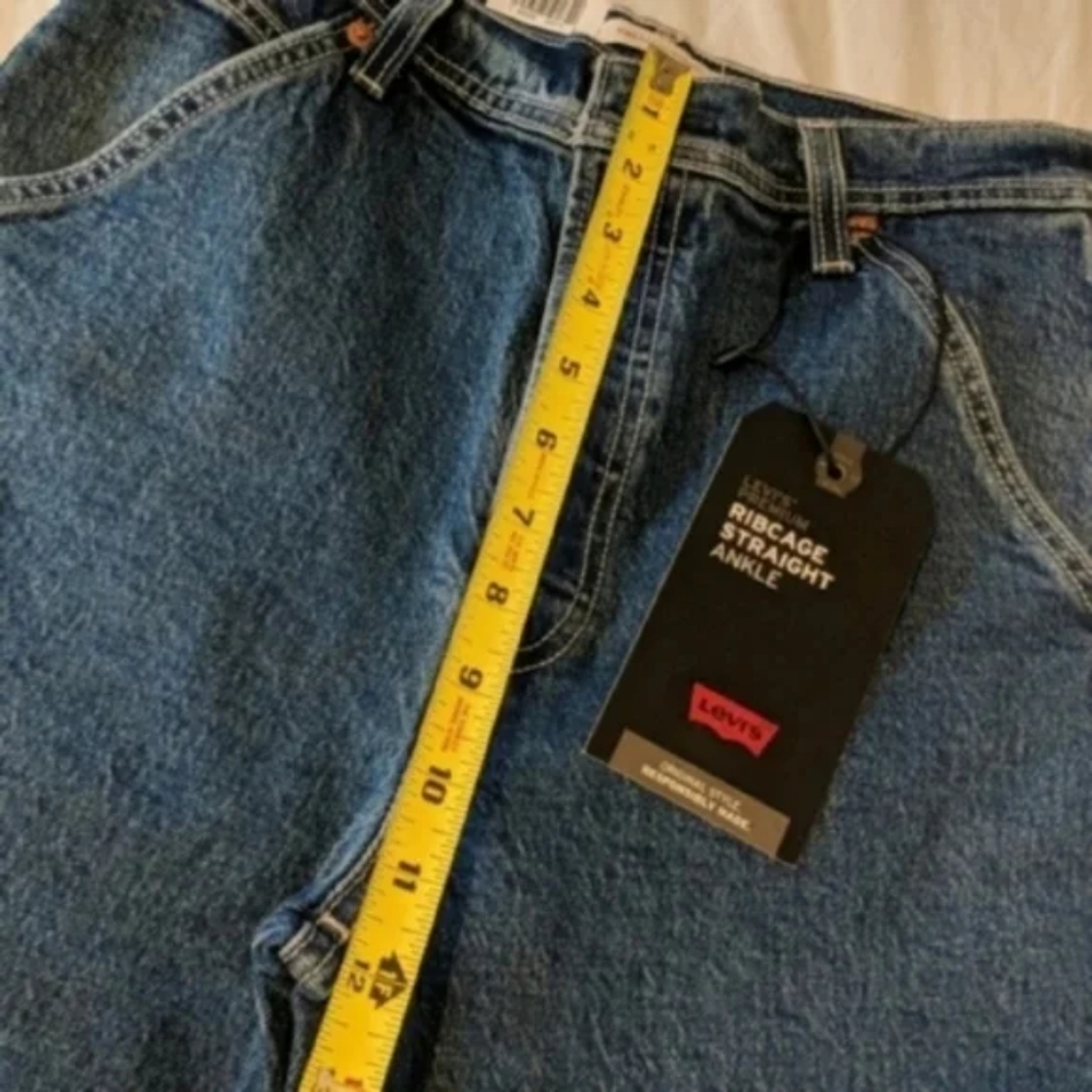 Levi's Ribcage Ankle Utility Straight Leg Carpenter Pants Jeans - Picture 9 of 12